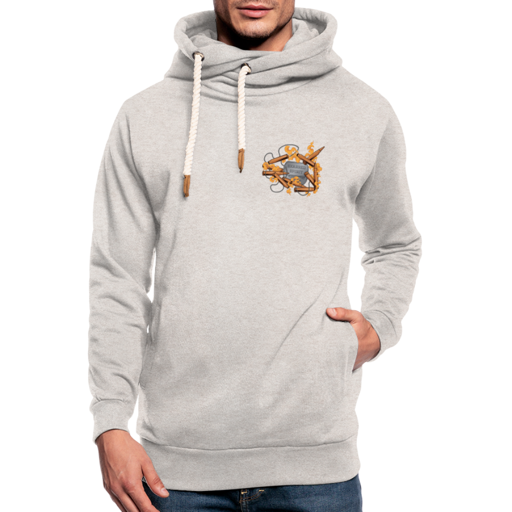 Shawl Collar Hoodie - heather oatmeal